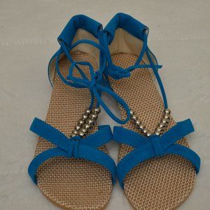 Blue Sandals Size 8